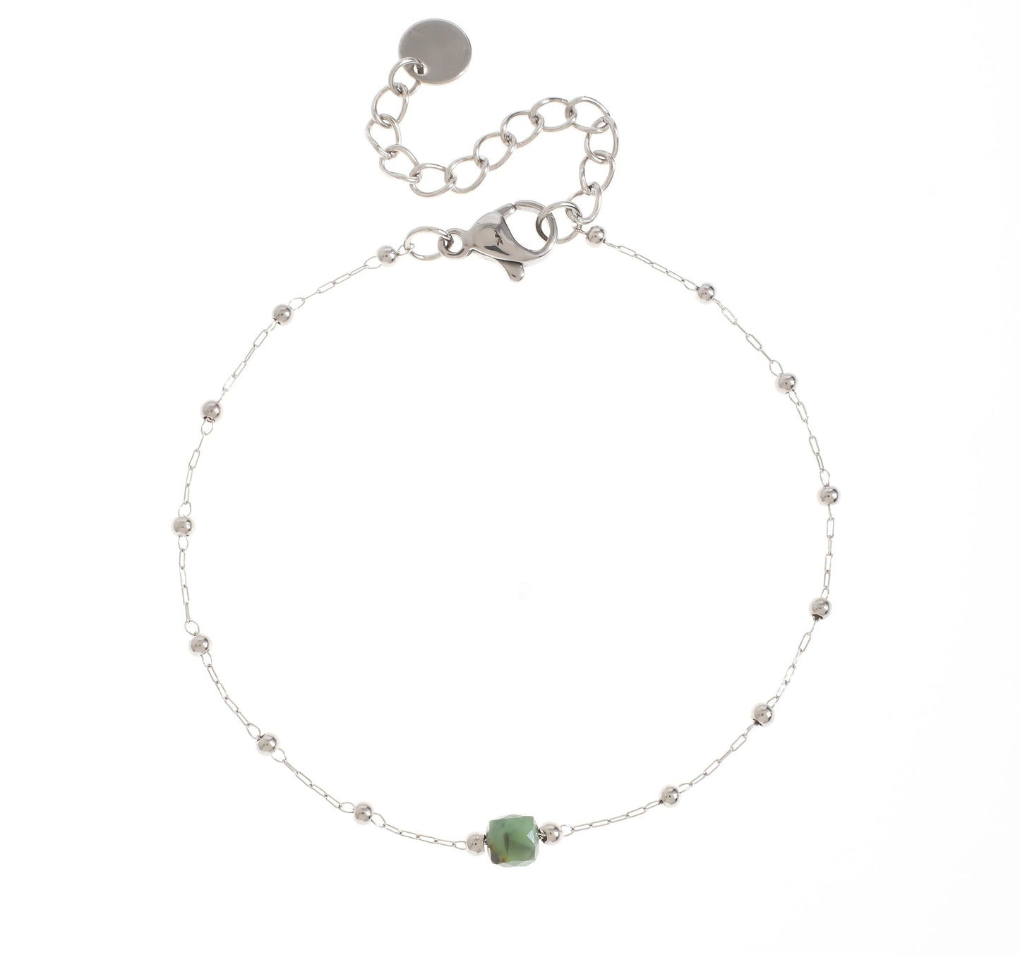 Bobble Station Fine Chain Gemstone Bracelet