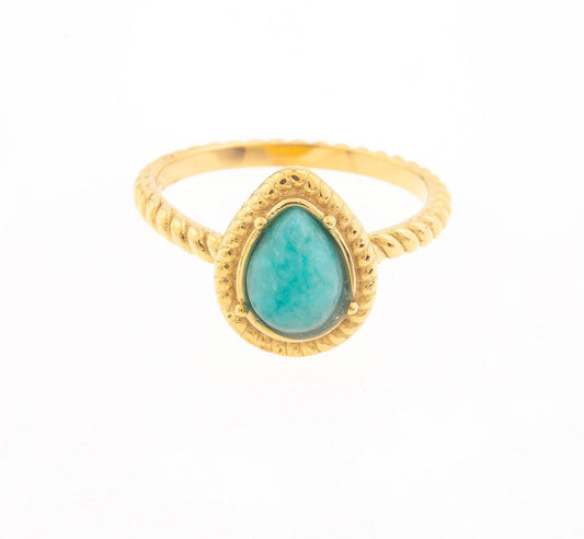 Artemis Gemstone Twist Ring