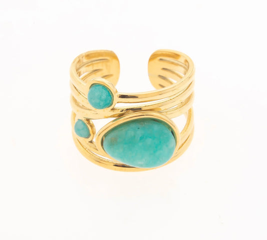 Nalea Layered Gemstone Ring