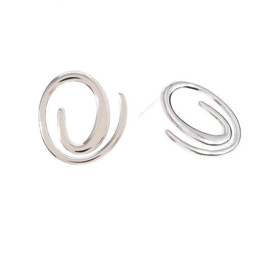 Leora Oval Stud Earrings