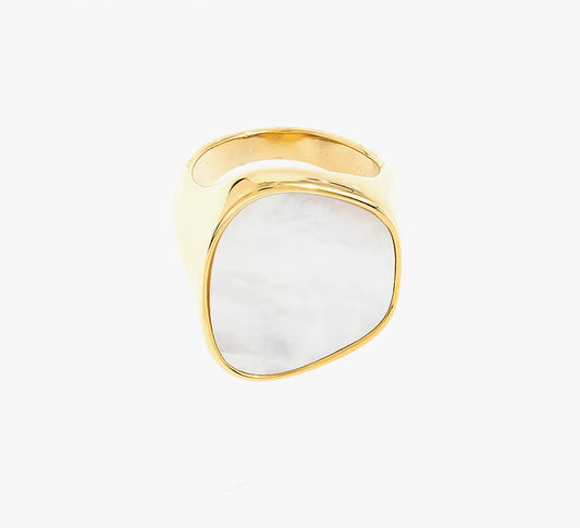 Atum Mother of Pearl Chunky Ring