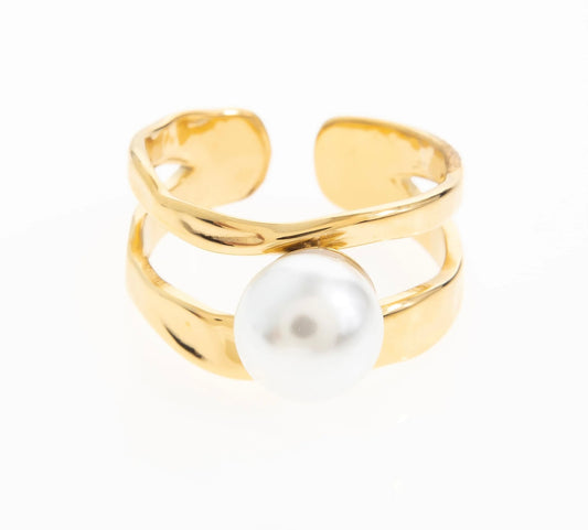 Elion Pearl Adjustable Ring