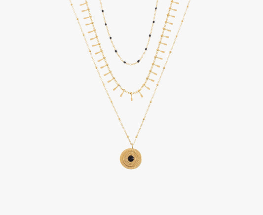 Adora Triple Chain Necklace