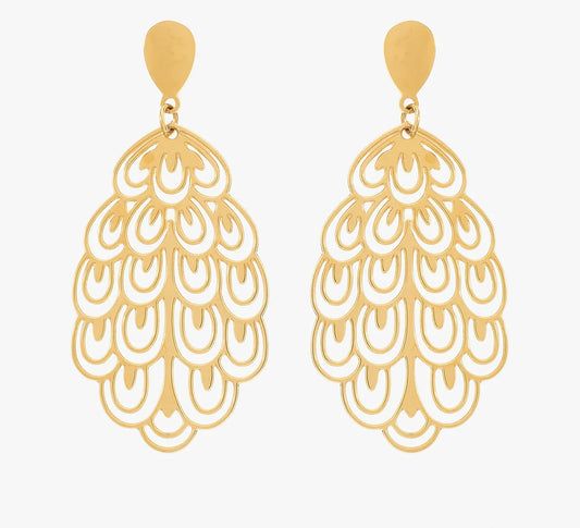 Azara Peacock Drop Earrings