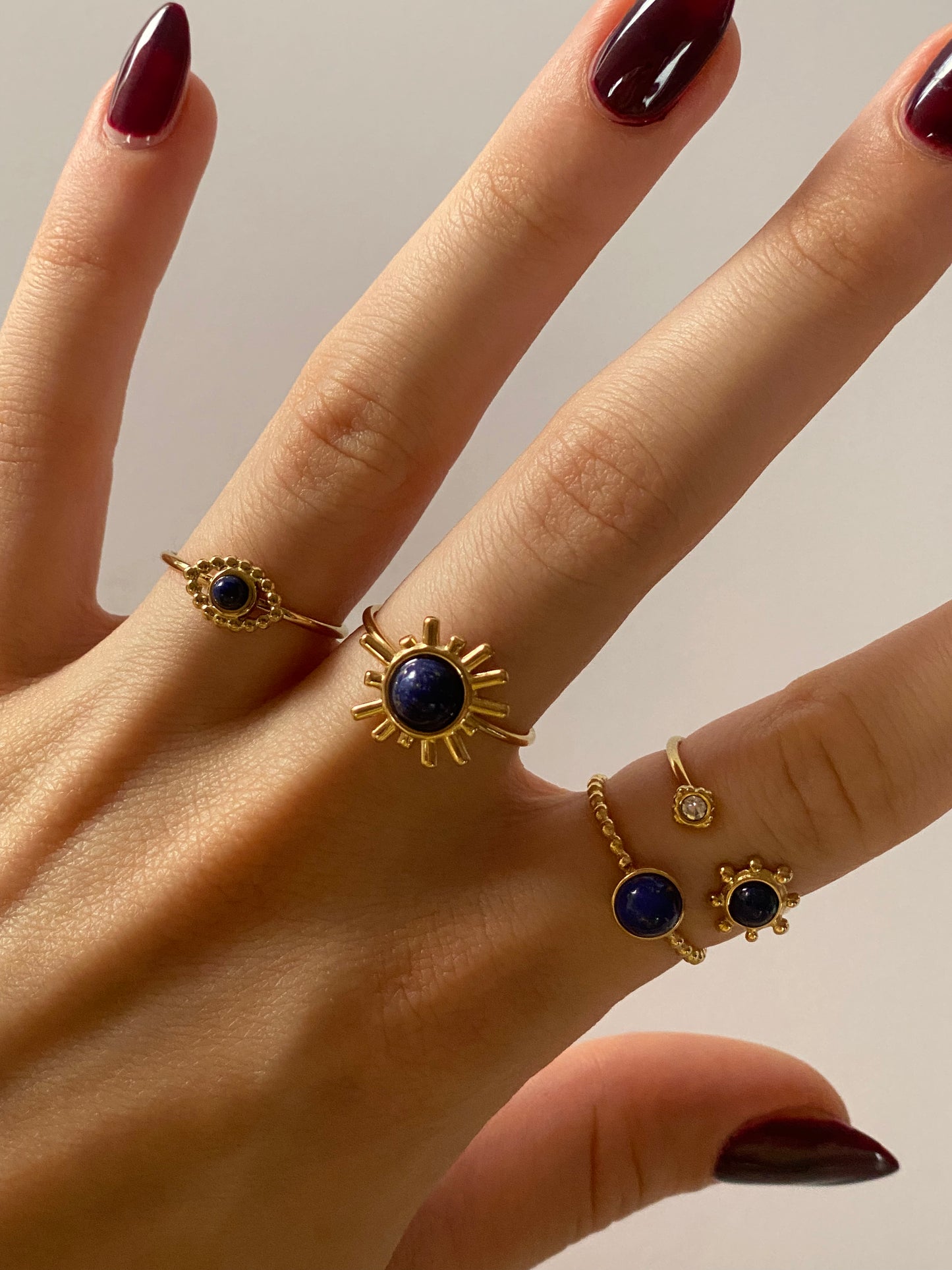 Sun Lapis Mood Ring