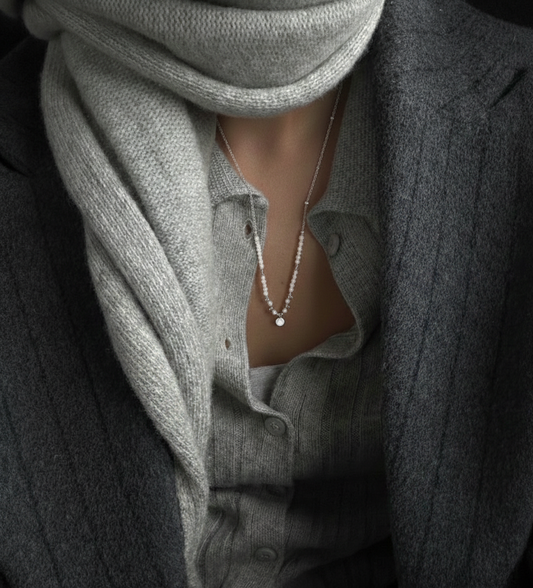 Carrie Pearl & Zirconia Pendant Necklace