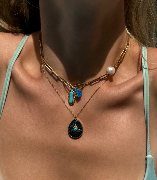 Devora Gemstone Pendant Necklace