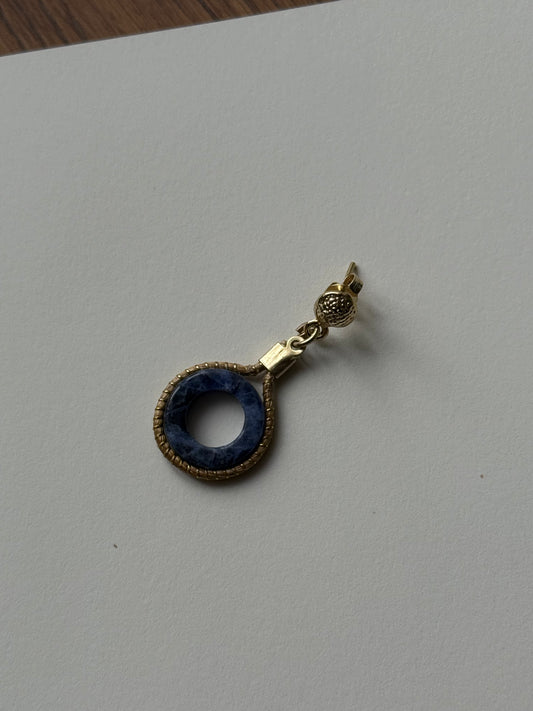 Golden Grass Sodalite Stud Earrings