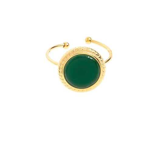 Circe Gemstone Adjustable Ring