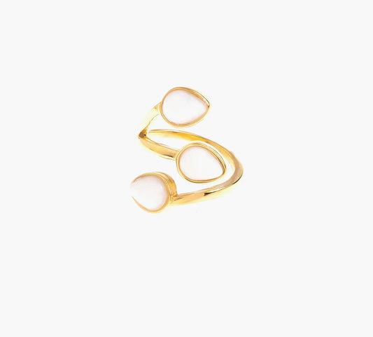 Gaia Gemstone Wrap Statement Ring