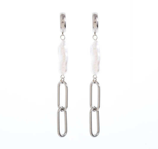 Висящи обеци със сладководни перли Taylor