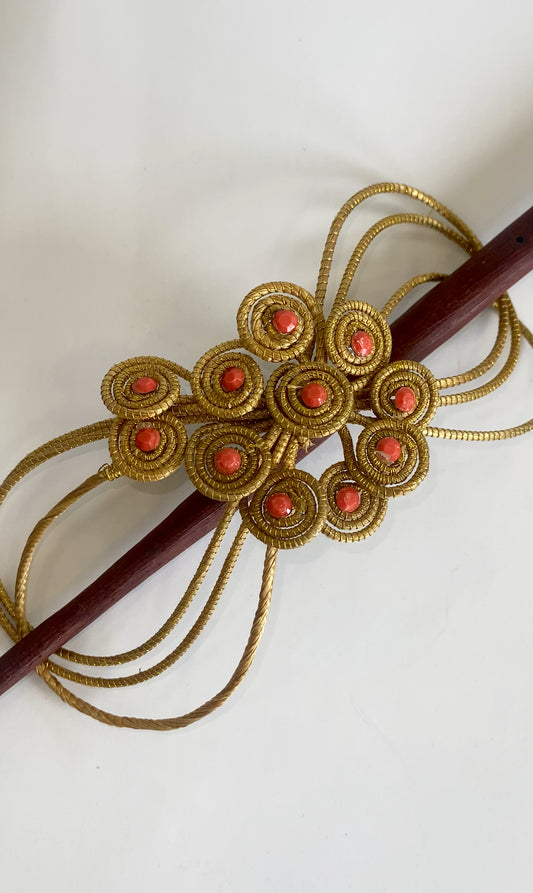 Golden Grass Hair Pin