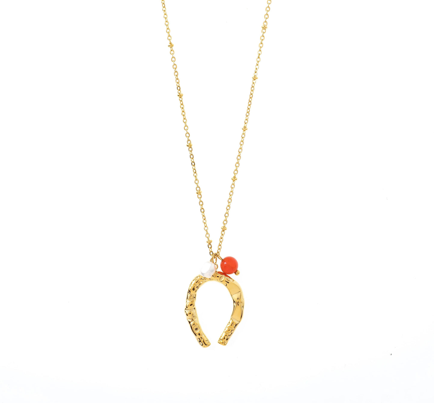 Nuve Horseshoe Pendant Necklace