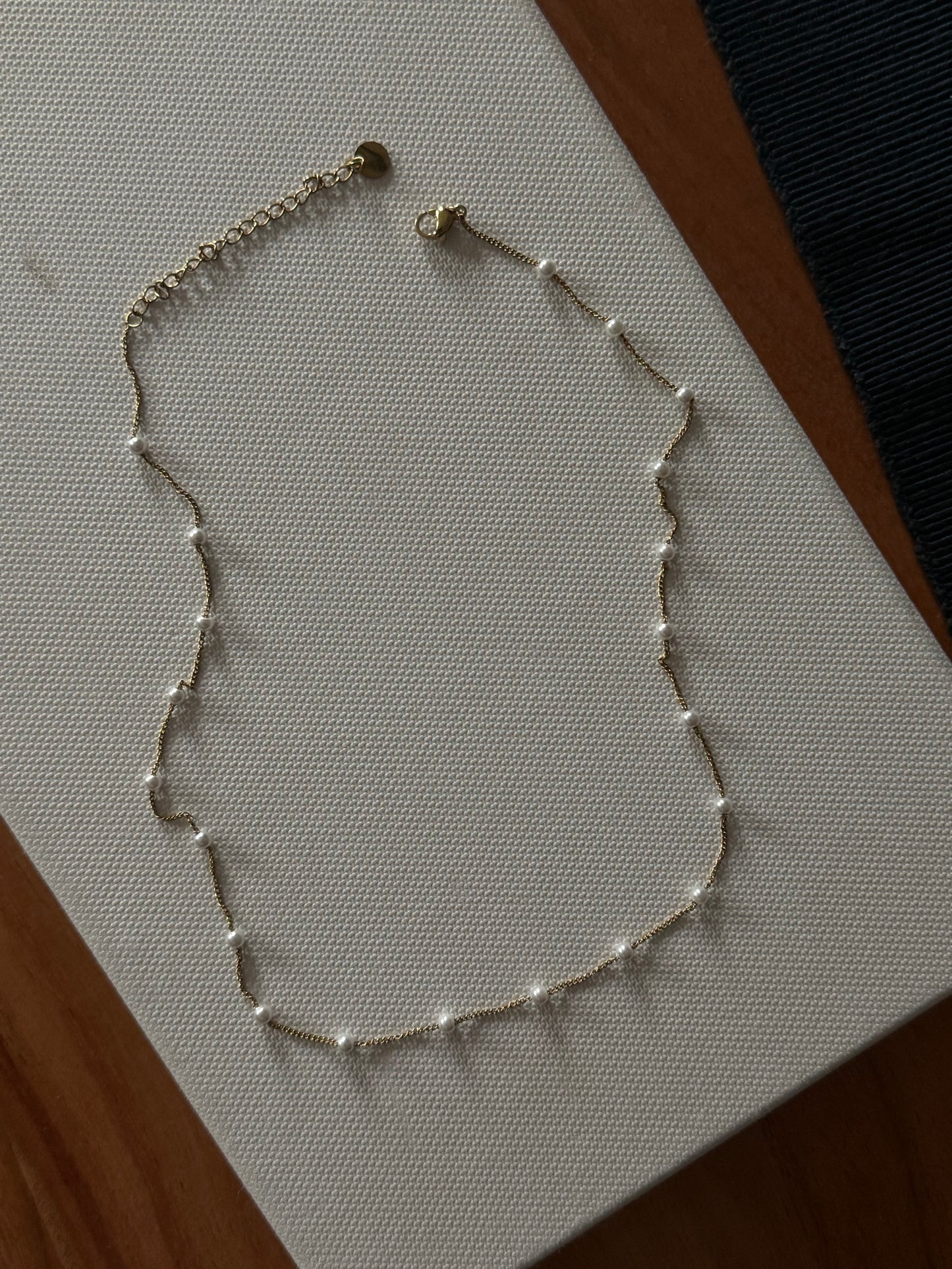 Aura Delicate Pearl Necklace