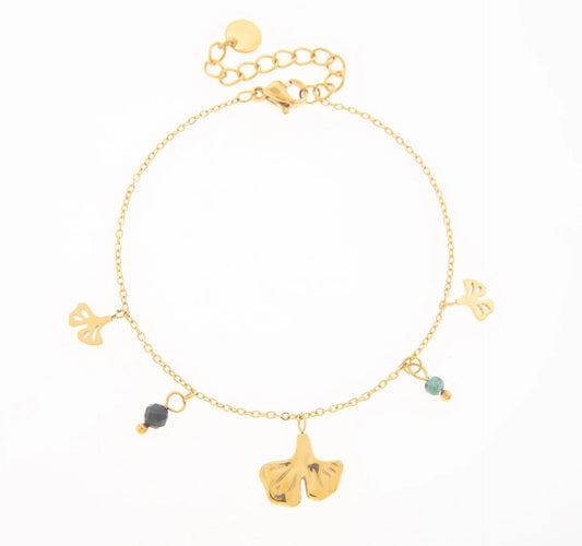 Reyes Gingko Biloba Charm Bracelet