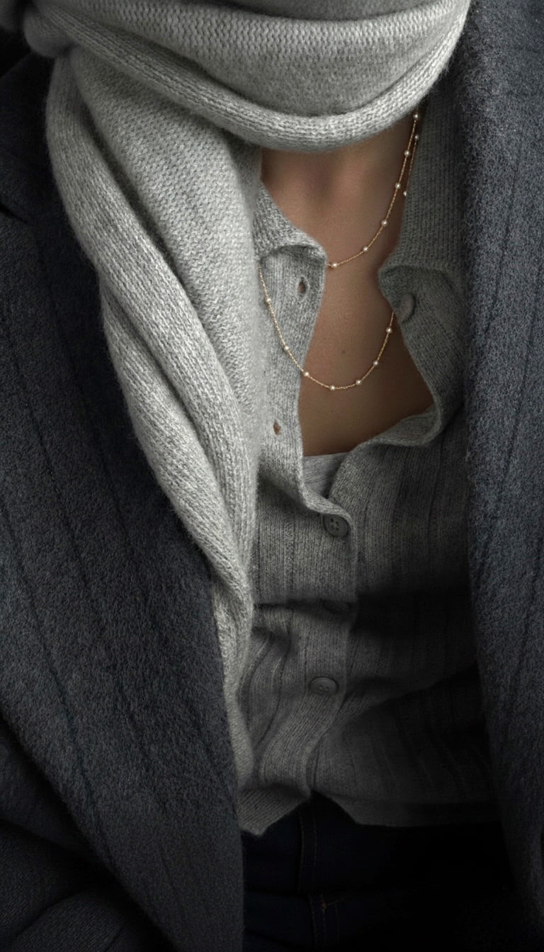 Aura Delicate Pearl Necklace