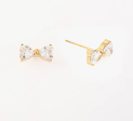 Aleta Mini Bow Stud Earrings