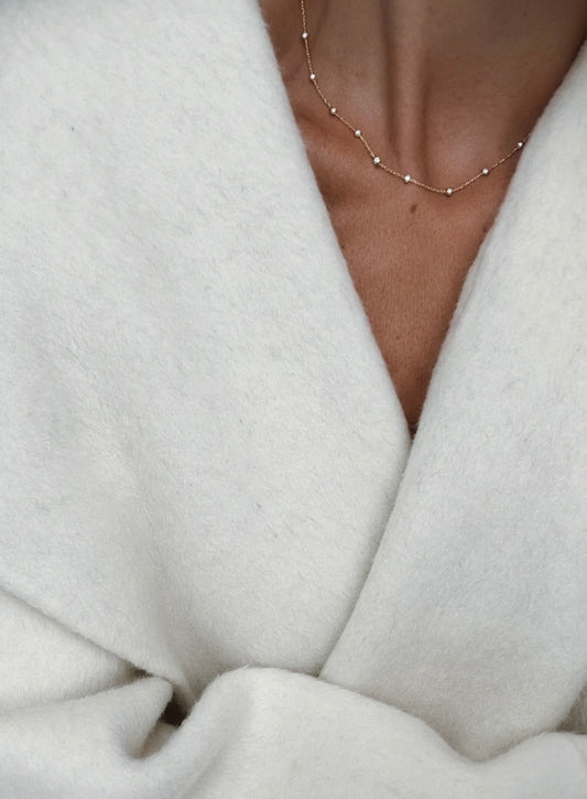 Aura Delicate Pearl Necklace