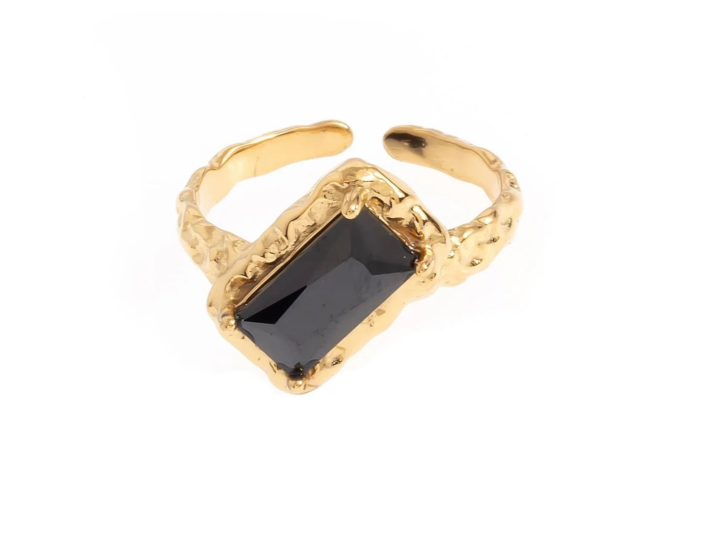 Mica Gemstone Adjustable Ring