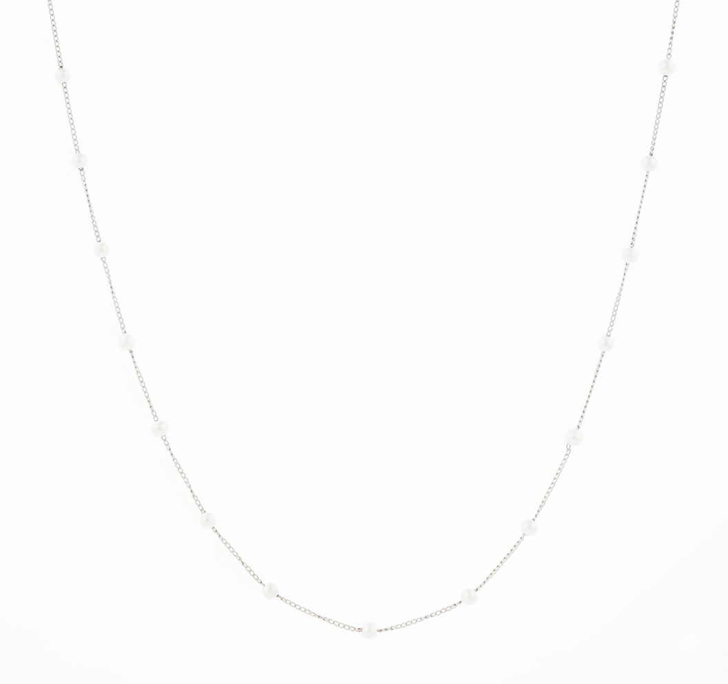 Aura Delicate Pearl Necklace