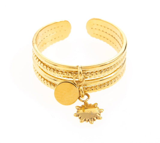 Tyla Sun Charm Ring