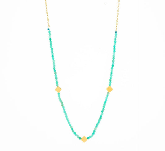 Azzura Gemstone Beaded Necklace