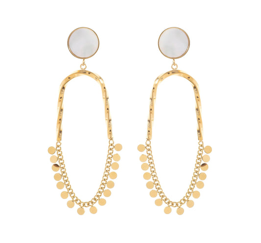 Calia Statement Mother of Pearl Earrings
