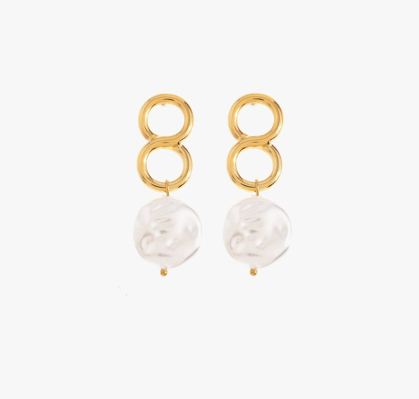 Giulia Infinity Pearl Earrings