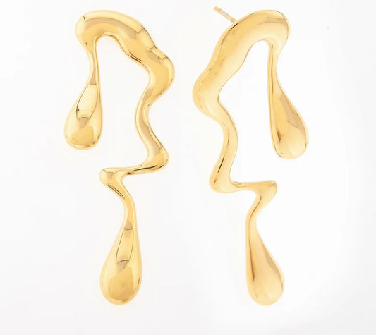 Dilara Molten Stud Earrings