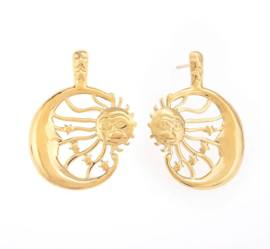 Zelia Sun & Moon Earrings