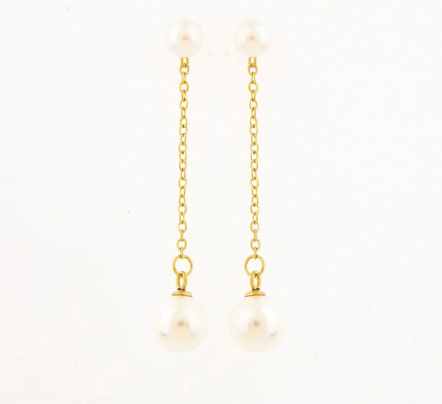 Chantel Pearl Chain Drop Earrings