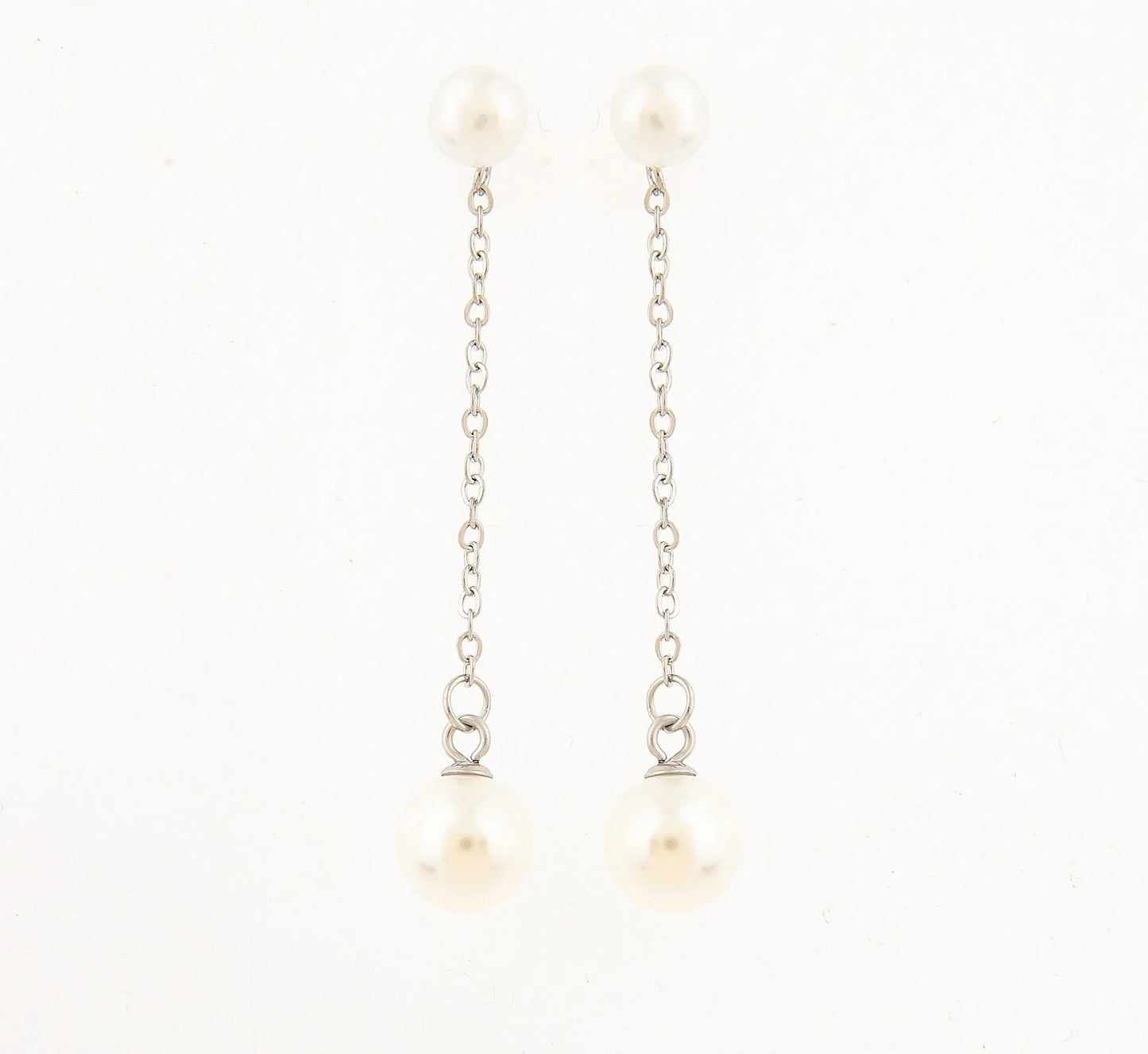 Chantel Pearl Chain Drop Earrings