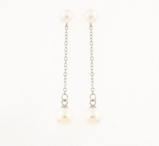 Chantel Pearl Chain Drop Earrings