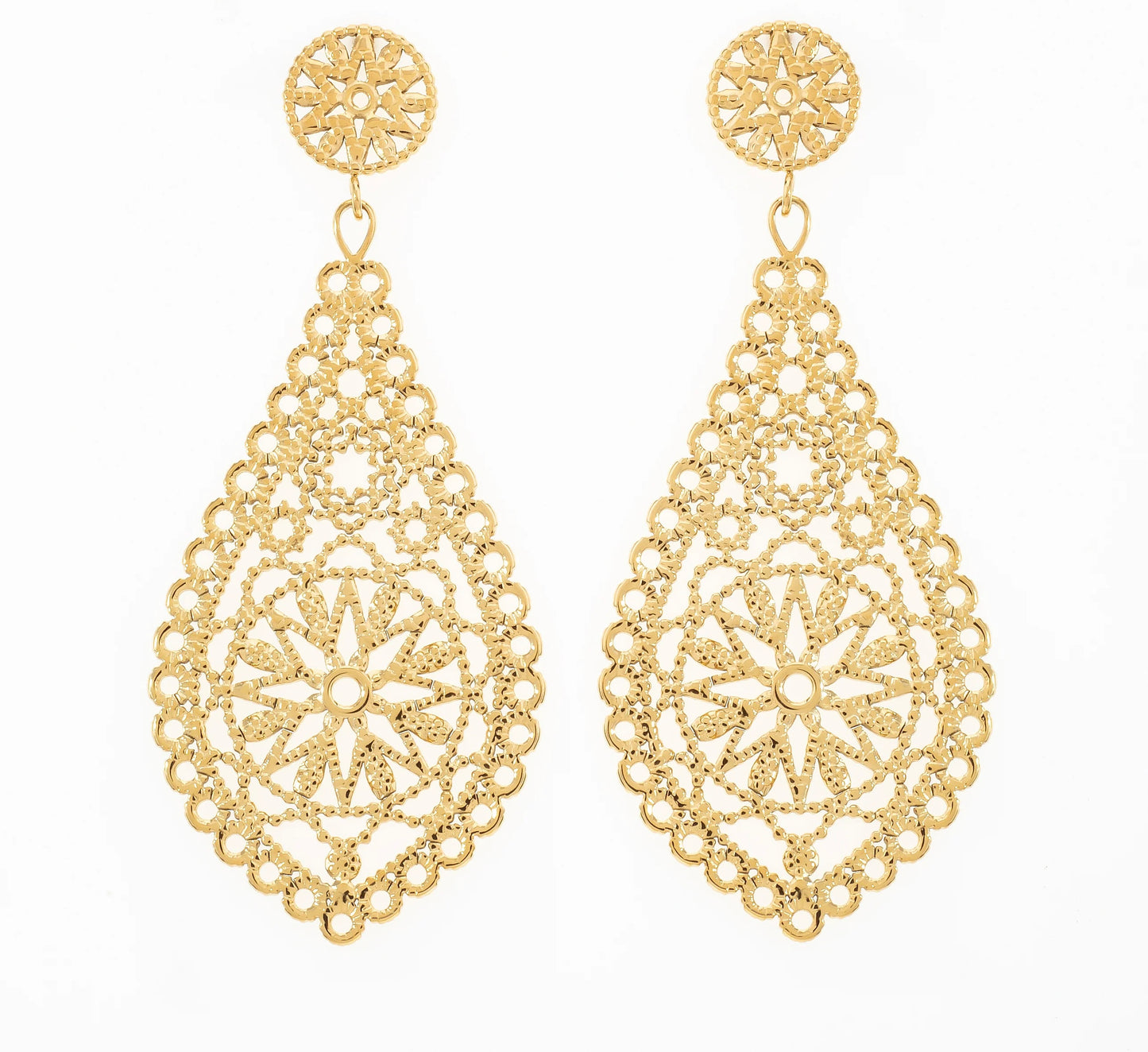 Lace Tear Drop Earrings