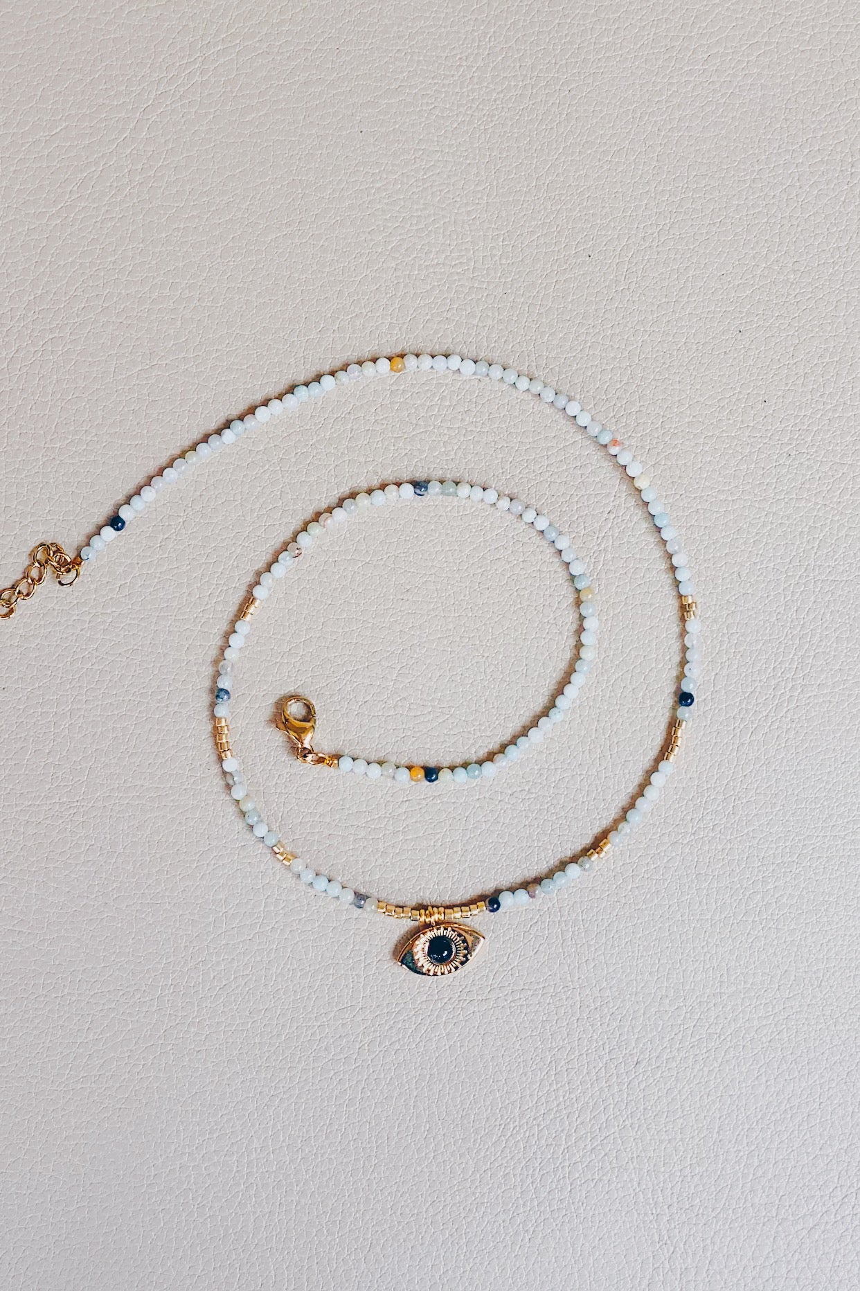 Juno Beaded Evil Eye Necklace