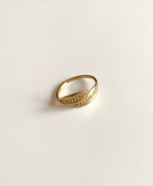 Zev Leaf Adjustable Ring