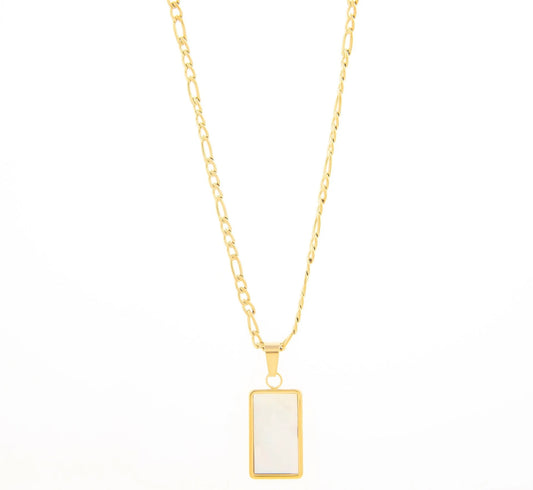 Колие с плочка от седеф Rond