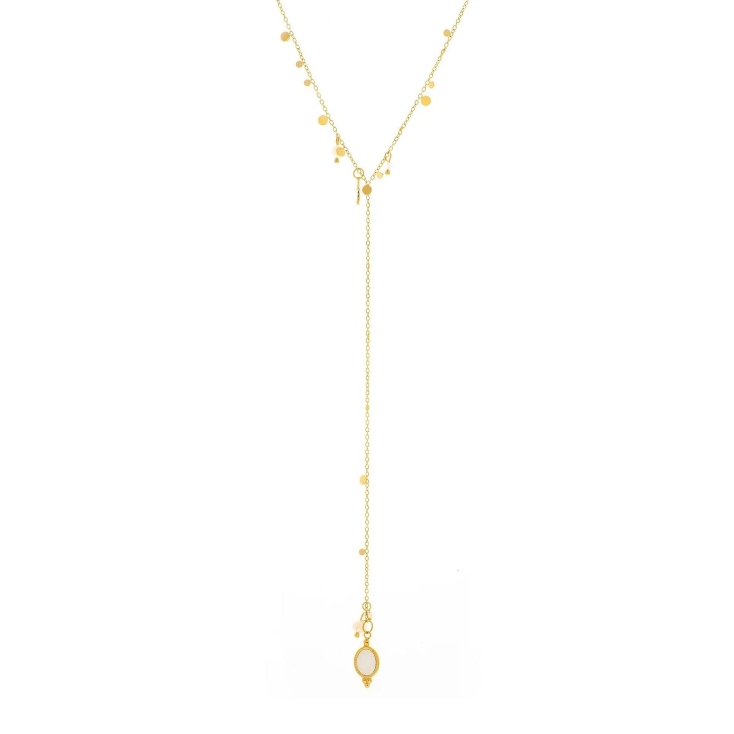 Kian Pearl Lariat Necklace