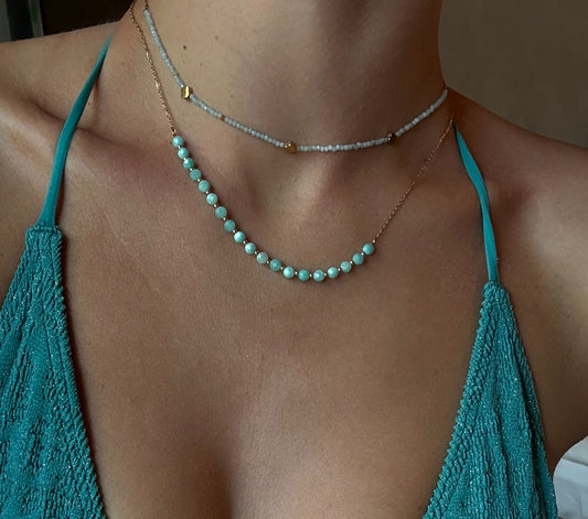 Azzura Gemstone Beaded Necklace