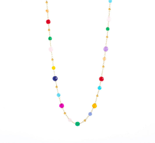 Ona Gemstone Beaded Necklace