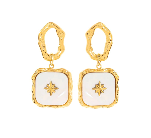 Kiana Mother of Pearl Drop Earrings