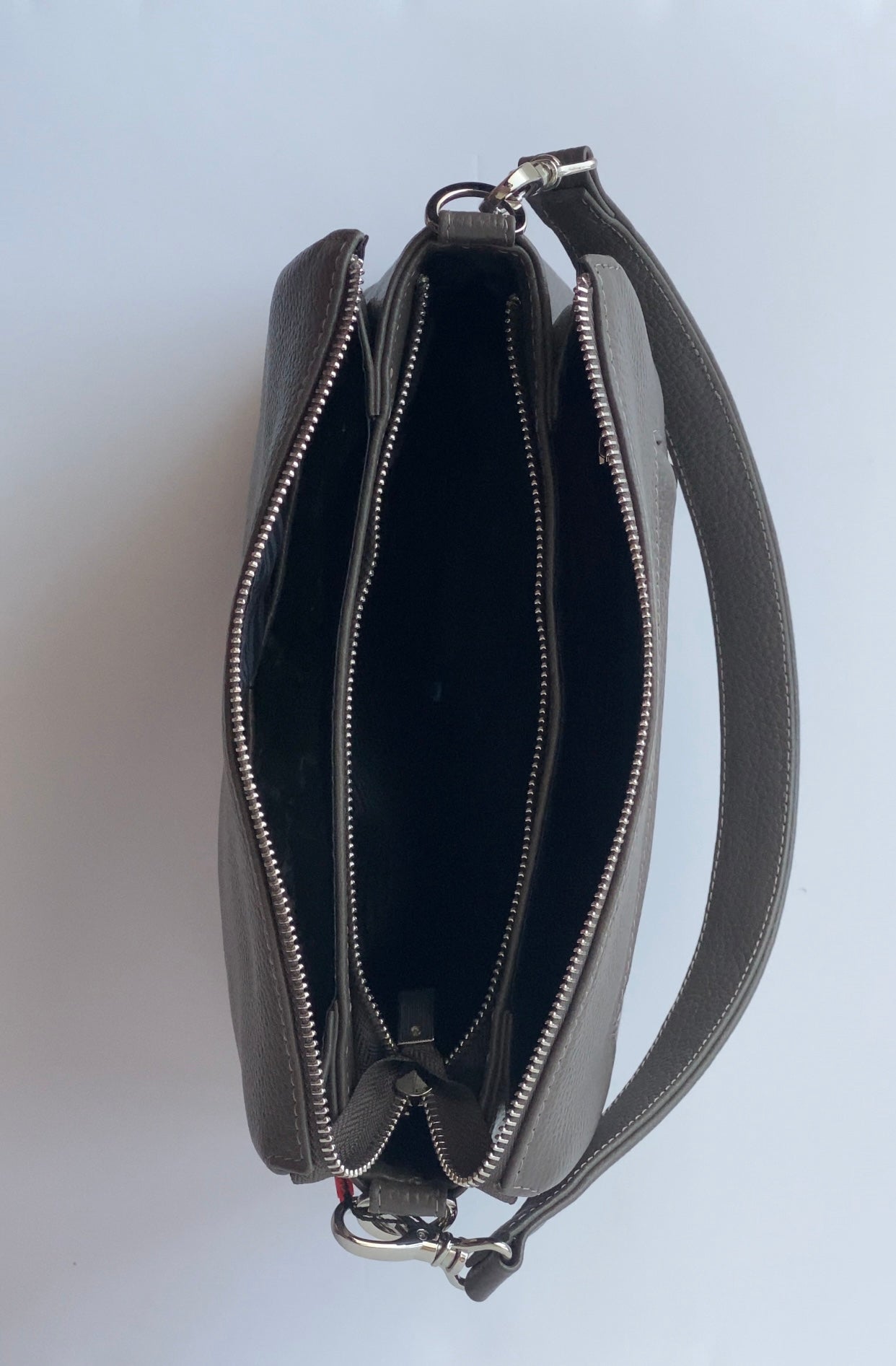 Chicago Grey Leather Medium Tote Bag