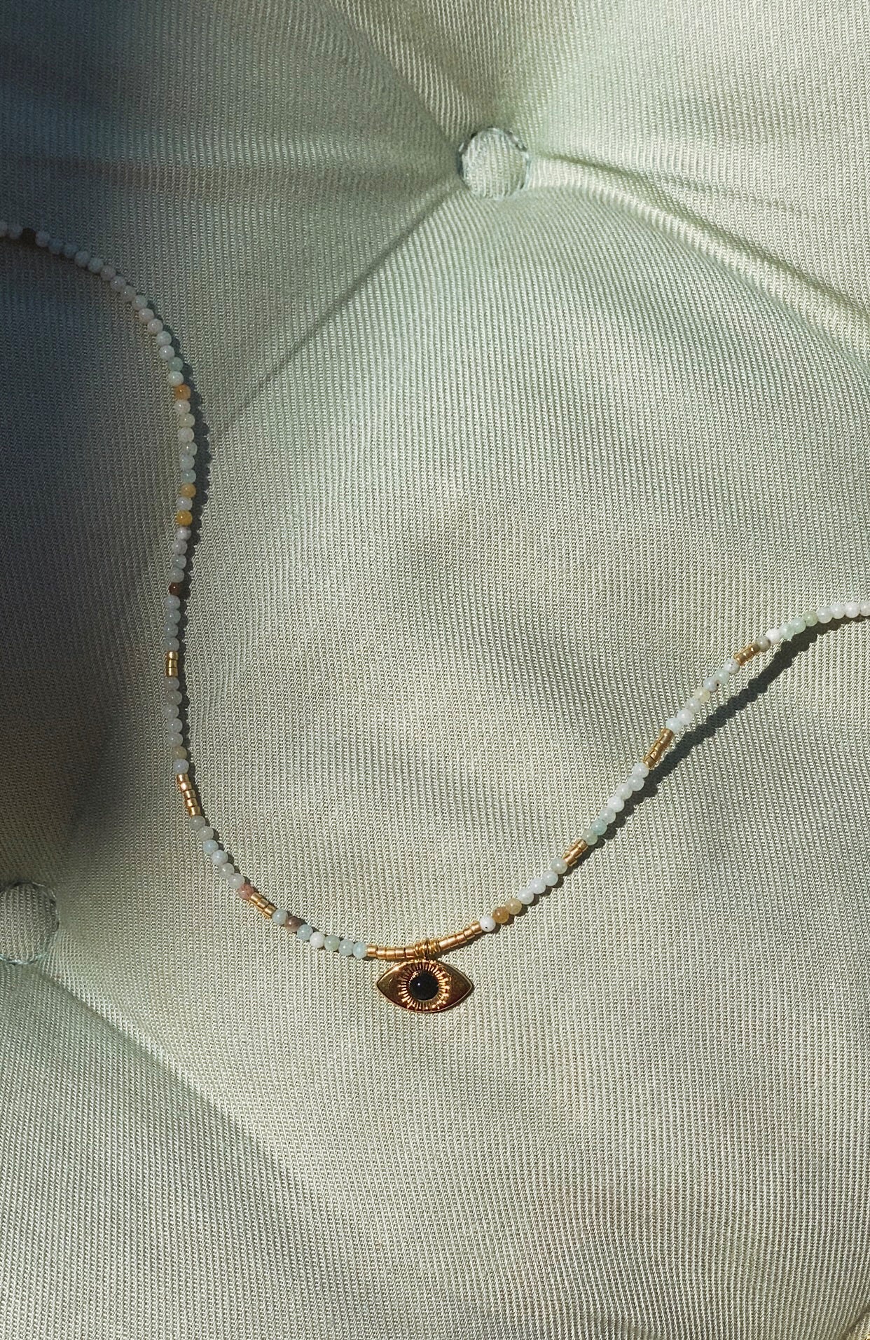Juno Beaded Evil Eye Necklace