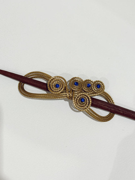 Golden Grass Hair Pin